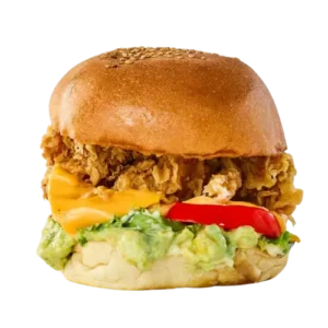 Avocado Chicken Cheese Burger