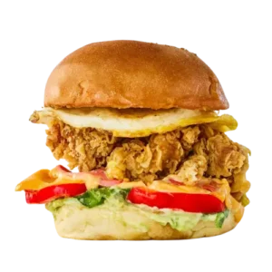 Fully Loaded Avocado Chicken Burger